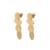 TINA - gold earrings 4 cm